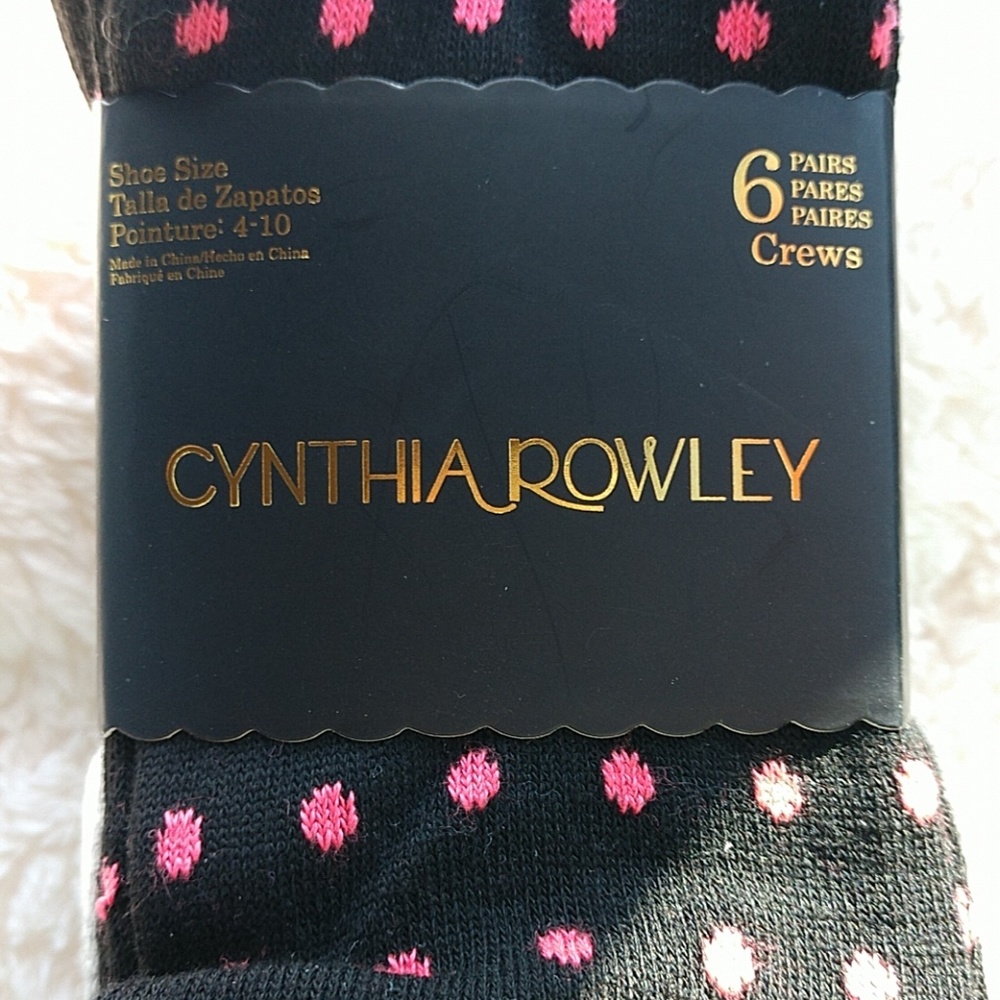 Cynthia Rowley Cute Socks--Great Quality!